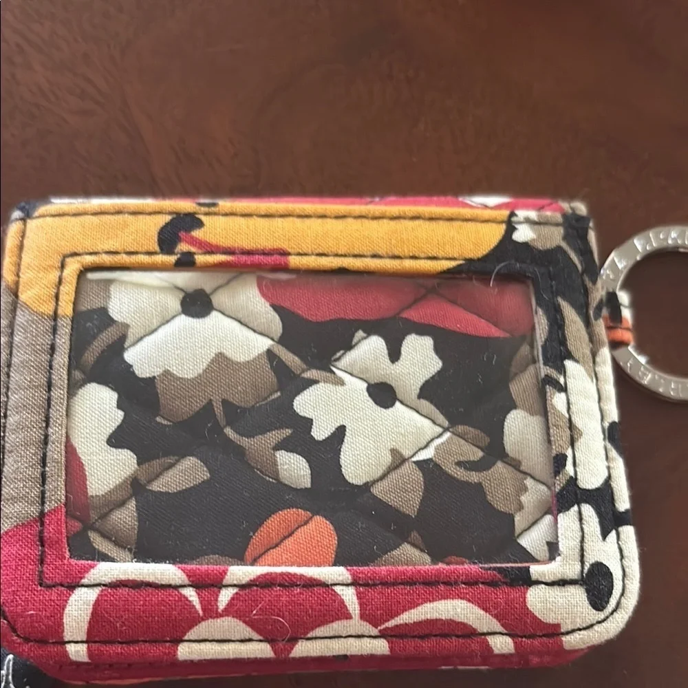 Vera Bradley Bittersweet Red and White Key Card Holder